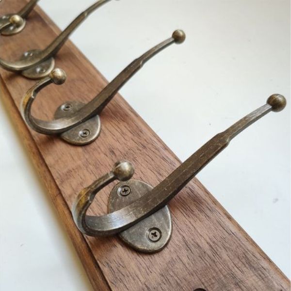 Porte manteau mural bois vintage