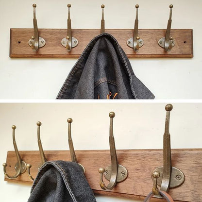 Porte manteau mural bois vintage