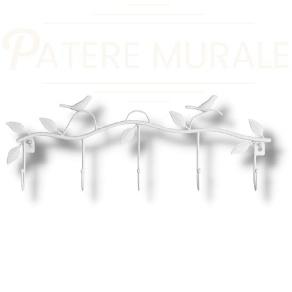 Patère fer forgé d'envolée décorative