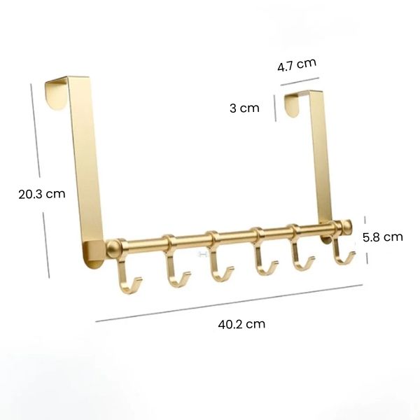 Porte manteau porte doré