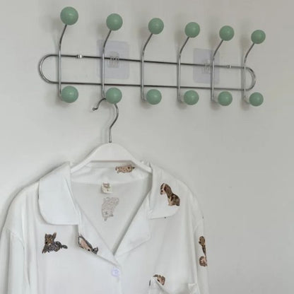 Porte manteau vintage boules vertes 6