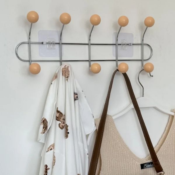 Porte manteau vintage boules abricot par 5