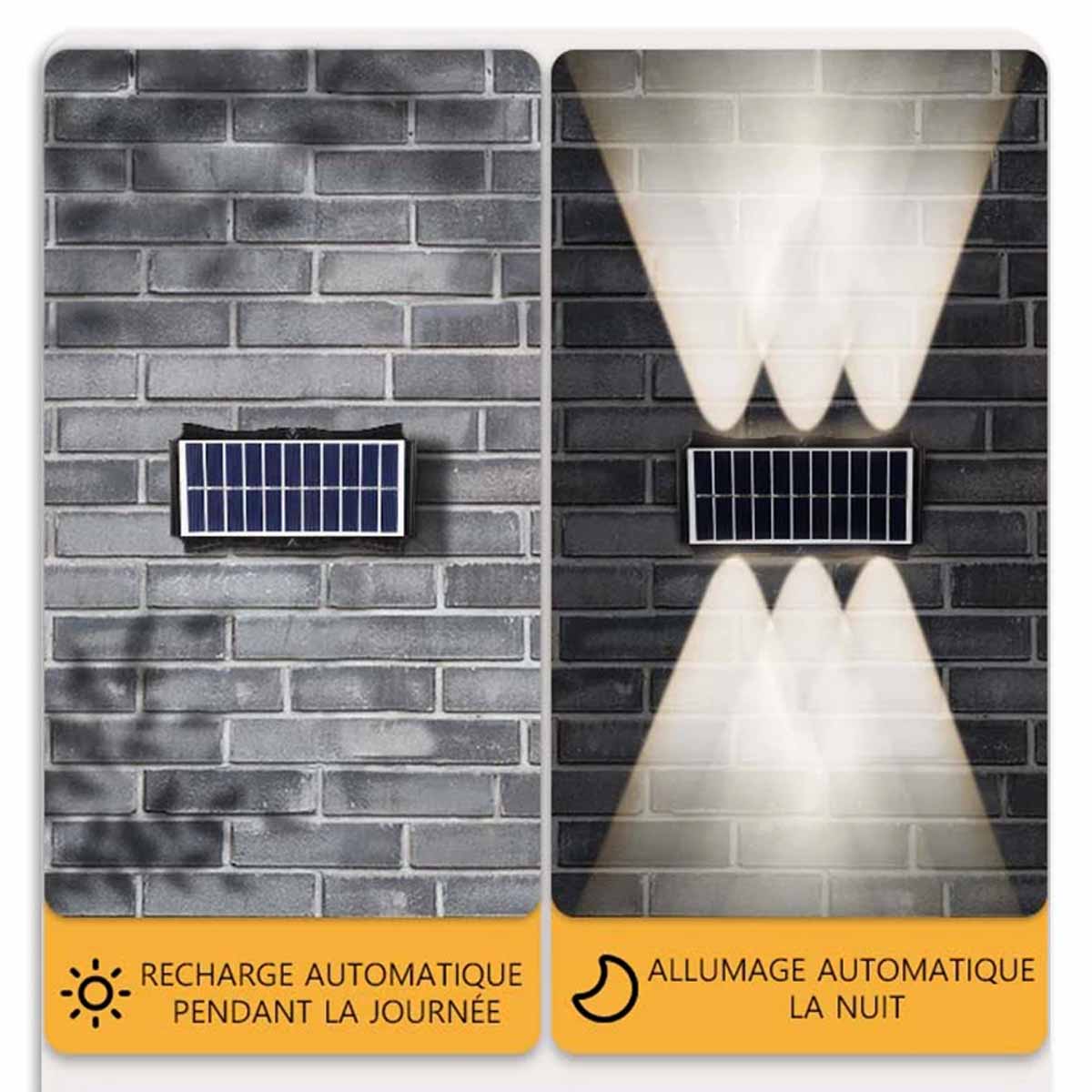 Lampe Murale Extérieur Solaire Décorative
