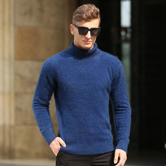 Pull cachemire bleu marine-Old Money