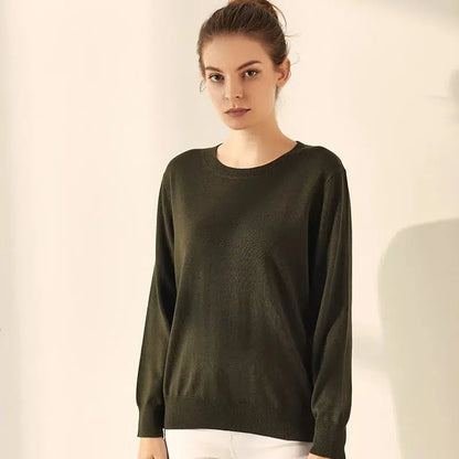 Pull cachemire soie