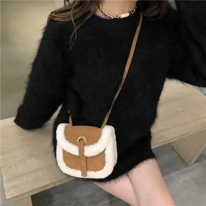 Pull mohair noir