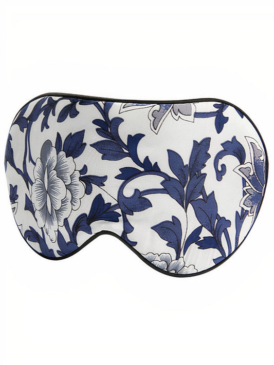 Masque de Sommeil Floral "Bleu"