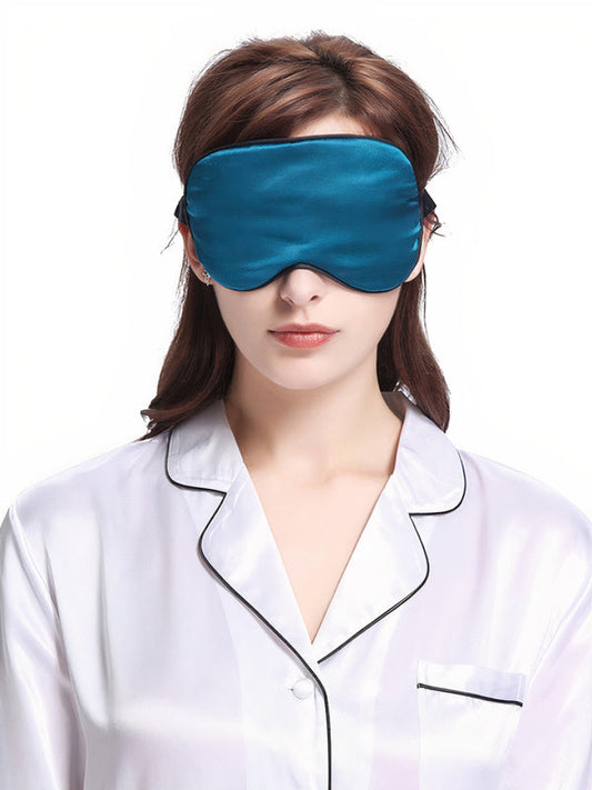 Masque de Sommeil en Soie "Bleu Royal"