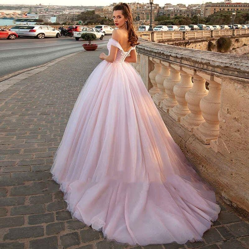 Robe de Mariée Rose Princesse