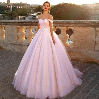 Robe de Mariée Rose Princesse 