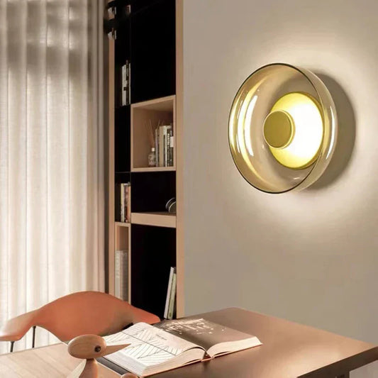 Applique Murale Nordic – Design Moderne Minimaliste en Verre et Pierre