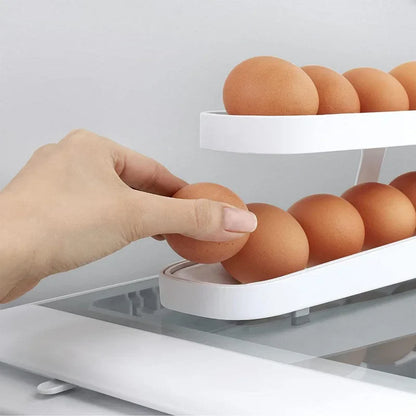 Distributeur oeuf Innovant - Rangement Compact à Deux Rangées