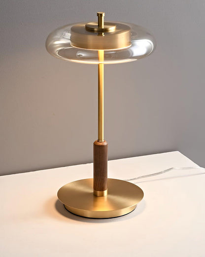 Lampe de Table Ronaldo - Design Moderne en Métal et Verre avec Technologie LED - Lumière Douce et Élégante