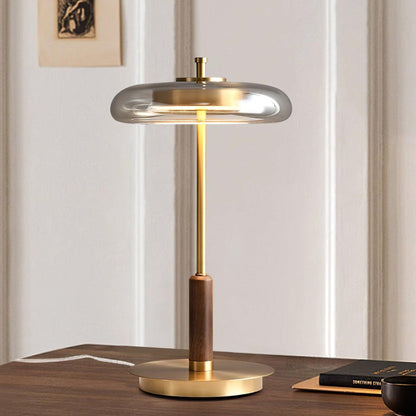 Lampe de Table Ronaldo - Design Moderne en Métal et Verre avec Technologie LED - Lumière Douce et Élégante