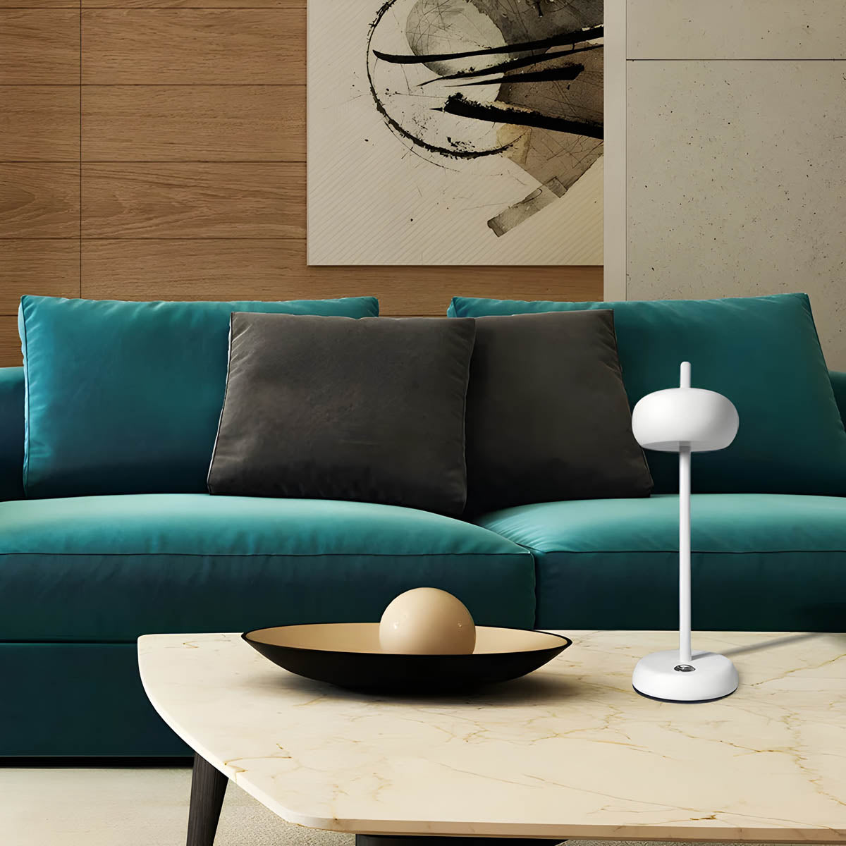 Lampe de Table RINE - Design Moderne et Minimaliste avec Lumière LED Réglable