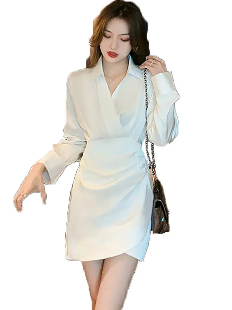 Robe chemise blanche