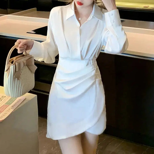 Robe chemise blanche