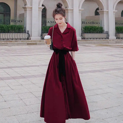 Robe chemise soie