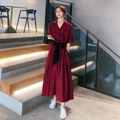 Robe chemise soie