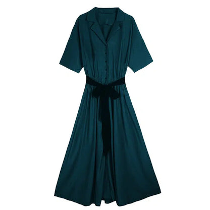 Robe chemise soie
