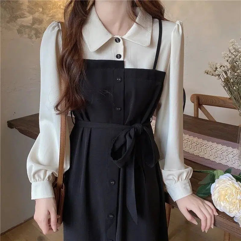 Robe polo mi longue-Old Money