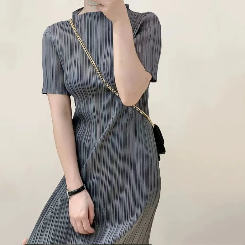 Robe plissée chic