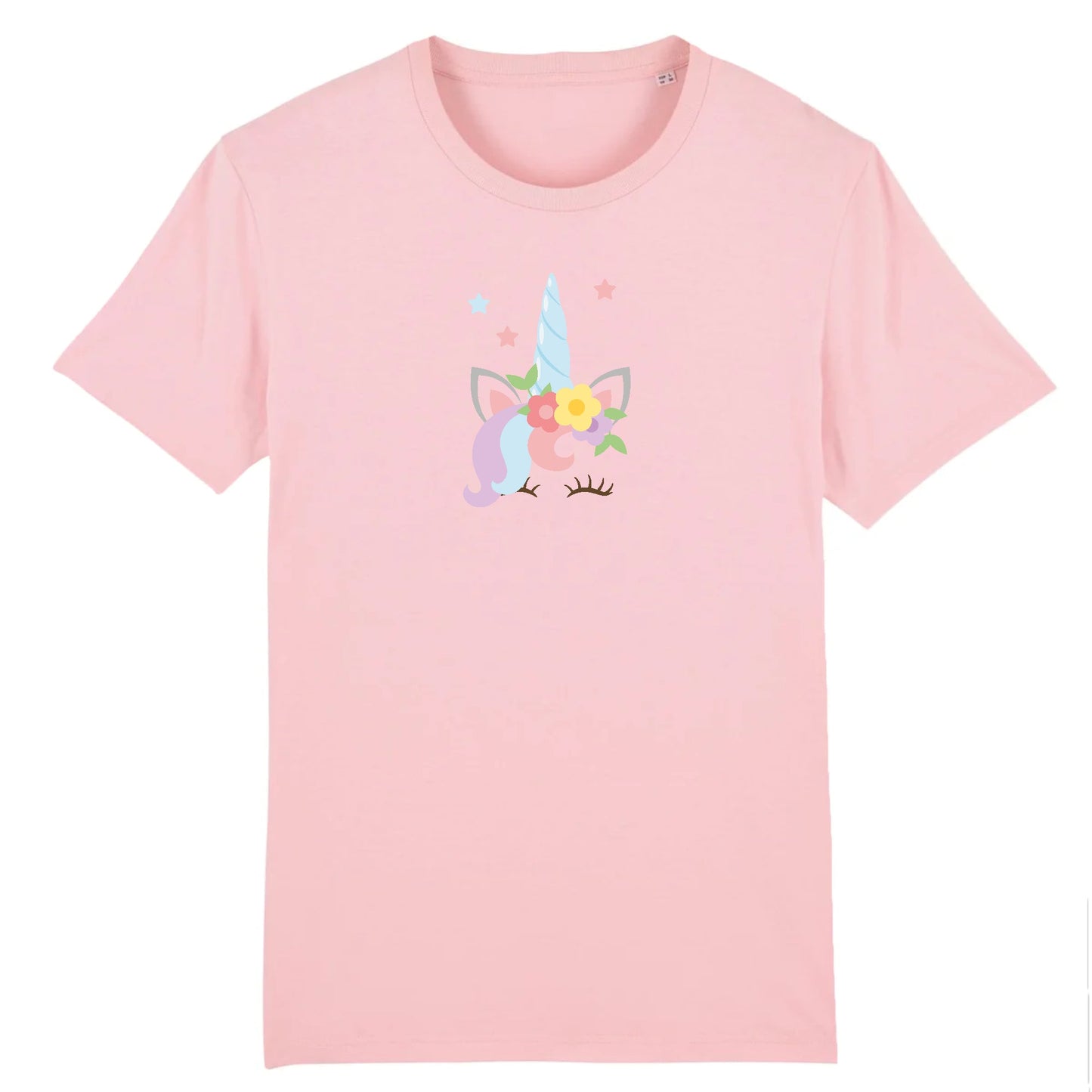 T shirt Unisex Licorne avec fleurs