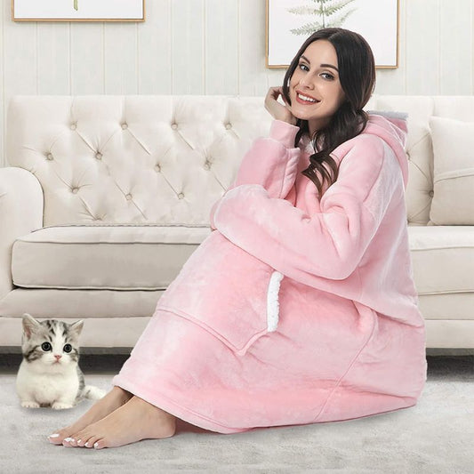 Sweat Plaid Femme Rose