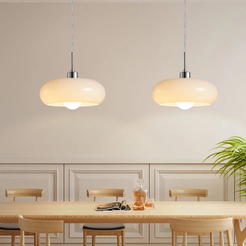 Lampe Suspendue de Chevet Nordique en Verre