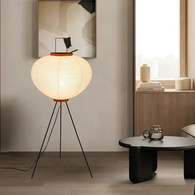 Lampe de Chevet Japonaise en Papier de Riz Akari