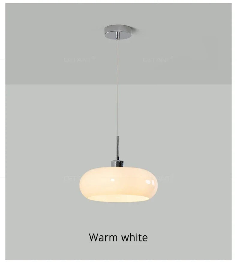 Lampe Suspendue de Chevet Nordique en Verre