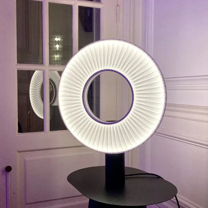 Lampe De Chevet En Tissu Design Rond