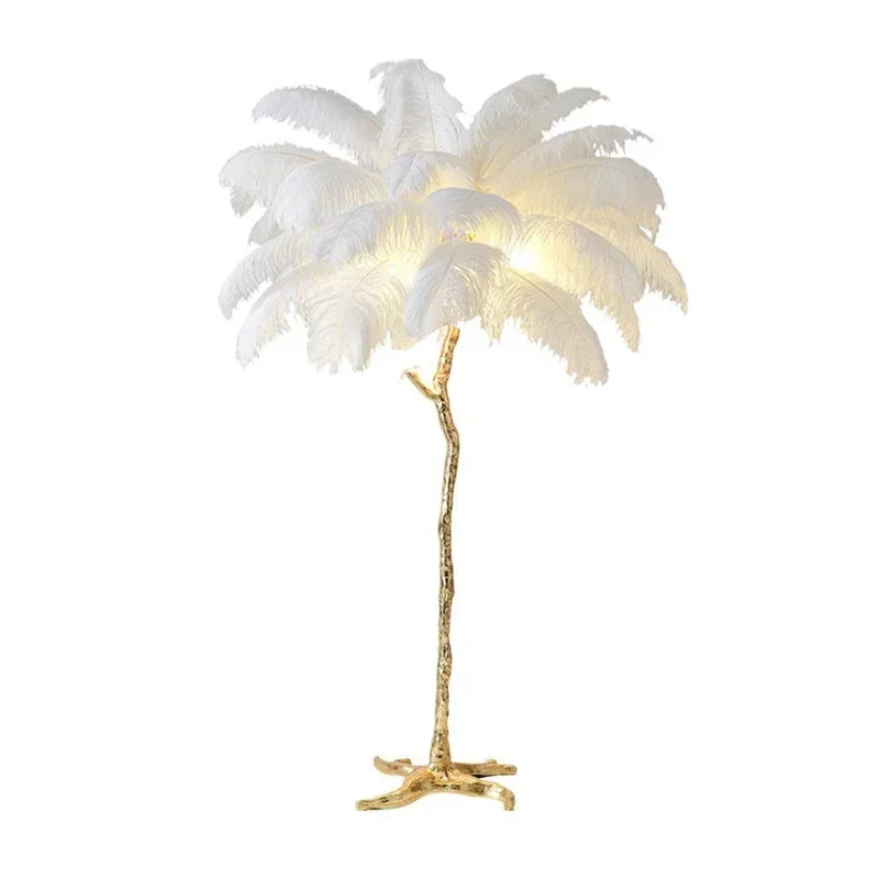 Lampe de Chevet à Plume sur Pied