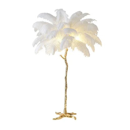 Lampe de Chevet à Plume sur Pied