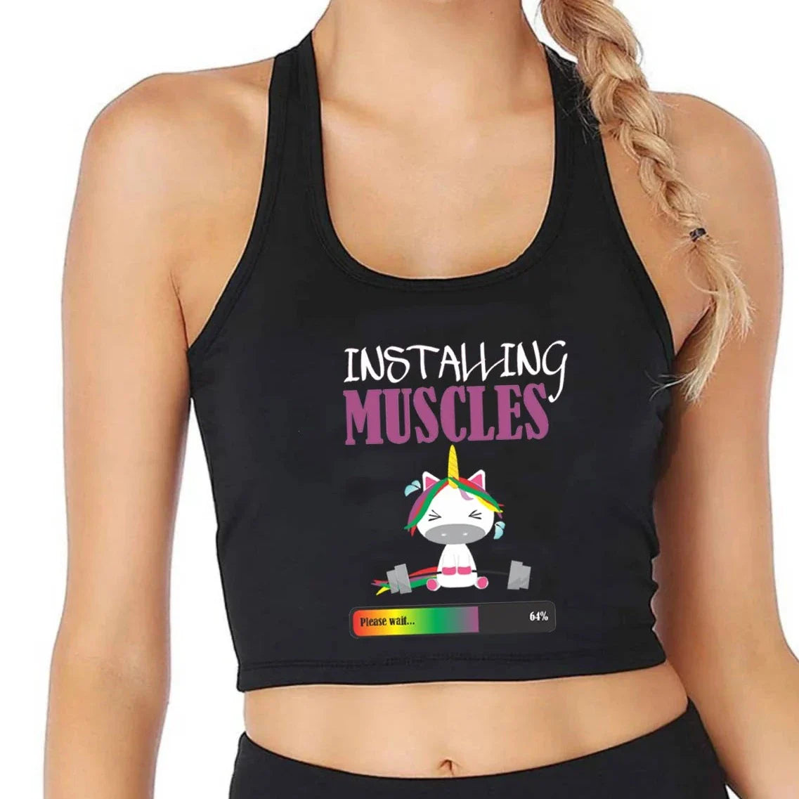 Crop top licorne