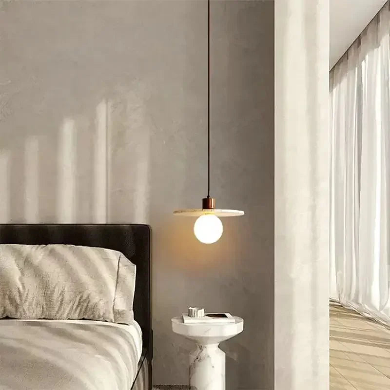 Lampe de Chevet Suspendue en Pierre Moderne