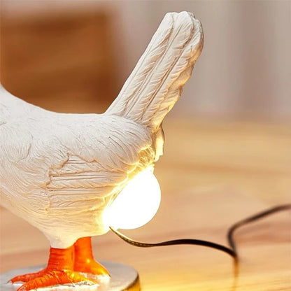 Lampe de Chevet Poule LED Tactile Originale