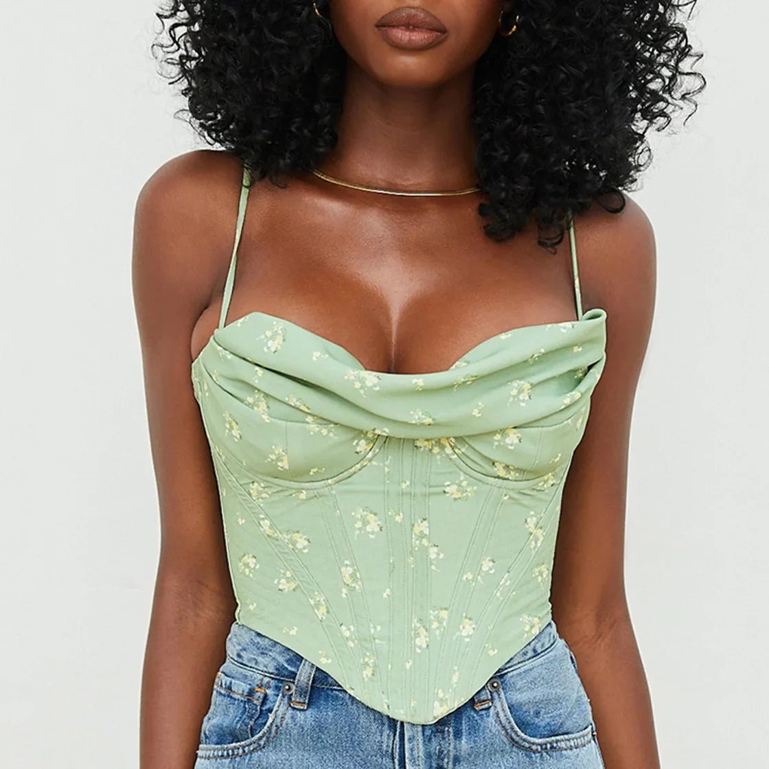 Femme corset crop top