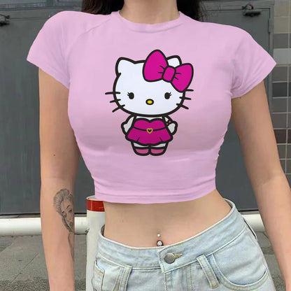 Crop tops hello kitty