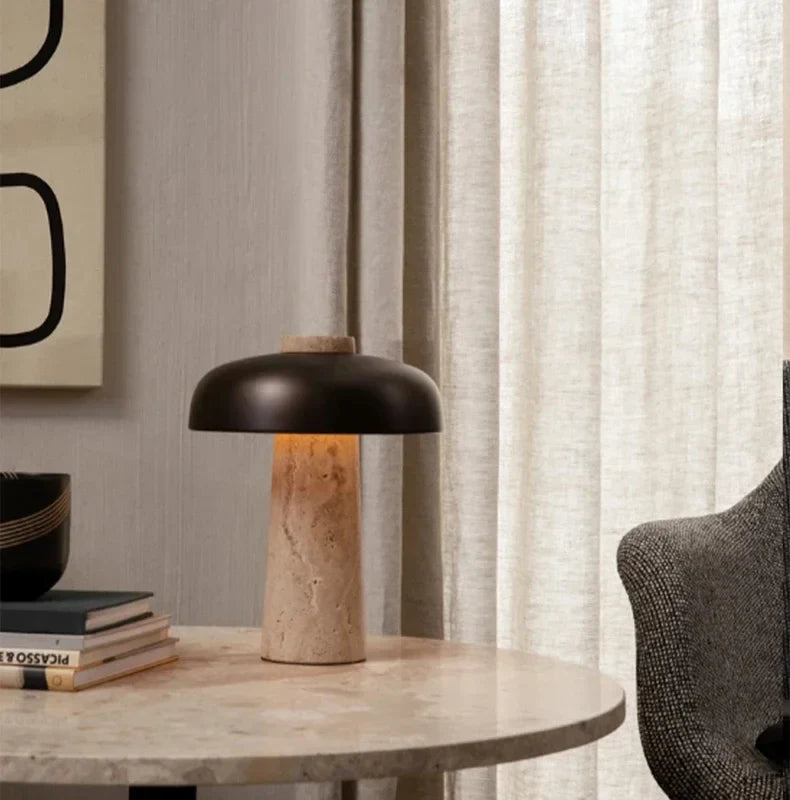 Lampe de Chevet Nordique en Pierre Naturelle