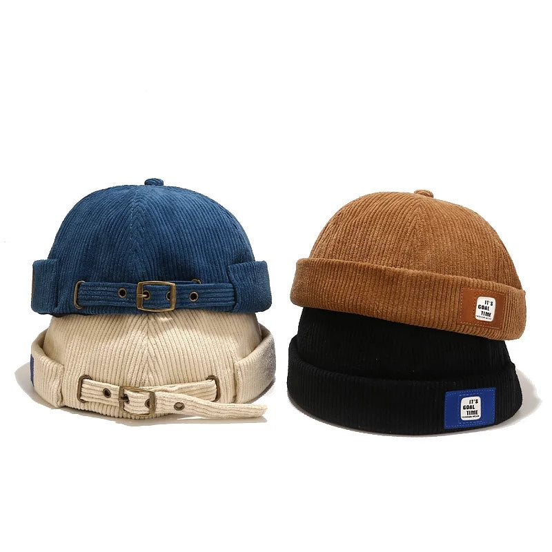 Bonnet Docker Velours Côtelé