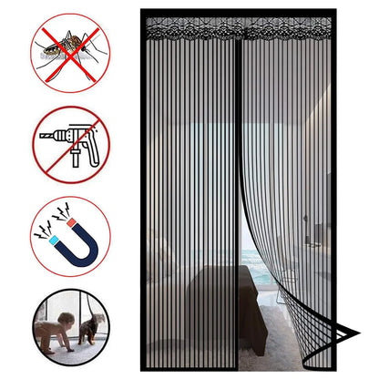 Moustiquaire aimantée maille ultra fine avec Ruban Velcro