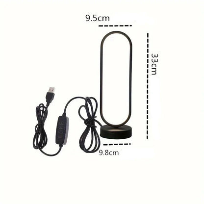 Lampe de Chevet Ovale LED Tricolore Moderne