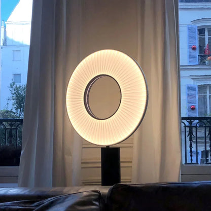 Lampe De Chevet En Tissu Design Rond