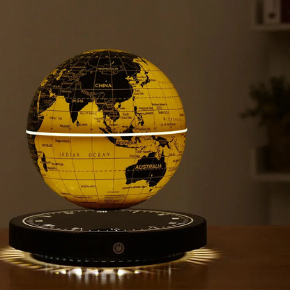 Lampe de chevet Globe en Lévitation Magnétique en Verre Rotation 360°
