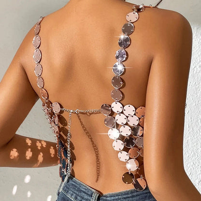 Crop top rose gold