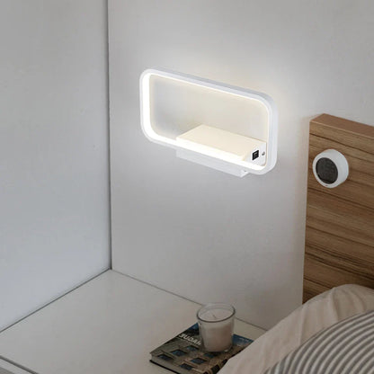 Lampe de chevet Murale Moderne Tactile avec Chargeur de Téléphone