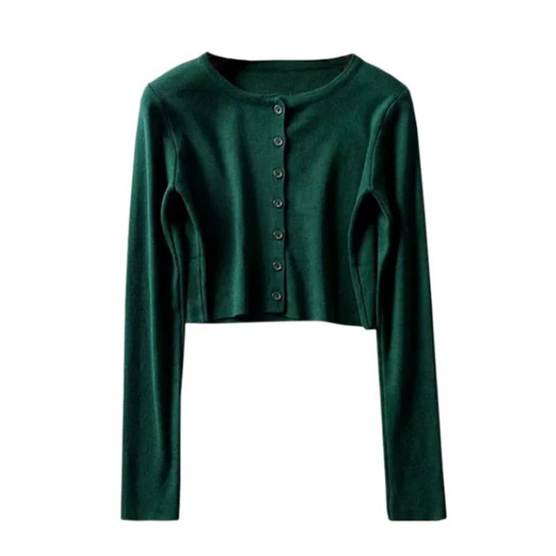 Cardigan crop tops femme