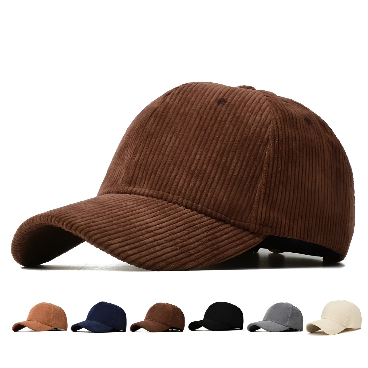 Casquette Unisexe Velours Côtelé