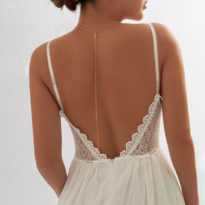 Collier de Dos Mariage Vintage